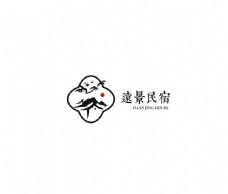 中国风设计旅游中式风格景景区民宿旅社标志