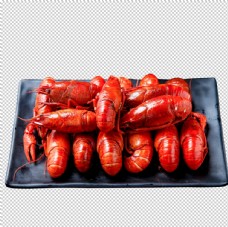 小龙虾红烧摆盘食材海报素材