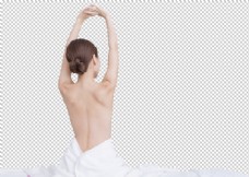 女性背部美容养生海报素材