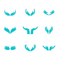 国外字体创意企业手型logo