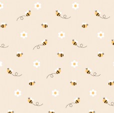 精美面料图案花型蜜蜂