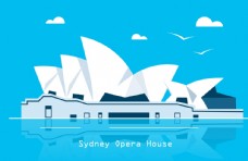 歌剧剧院悉尼歌剧院插画