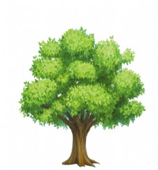 绿树卡通树