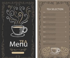 茶创意咖啡店菜单模板
