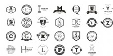 字体创意徽章logo
