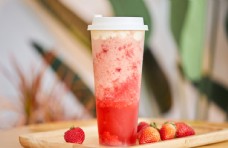 草莓汁果汁饮品饮料背景素材