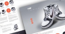 鞋服网站网页设计模板