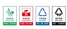 创卫展板垃圾分类标识标牌图标