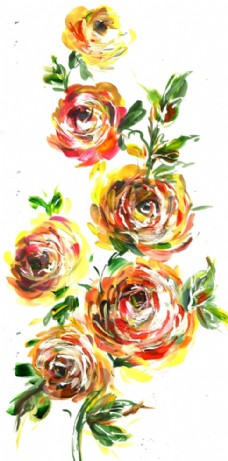花卉艺术原创水彩手绘艺术花卉