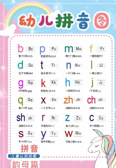 字母设计幼儿拼音图