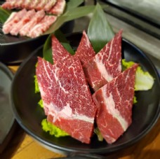 日式韩式牛肉上脑和牛韩式烤肉日式烧烤