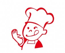 儿童节宣传单矢量卡通厨师