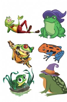 绿色青蛙卡通青蛙