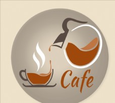 咖啡杯艺术咖啡标志