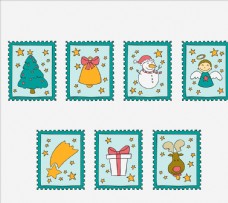 装饰品圣诞邮票收集