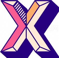 字体字母X