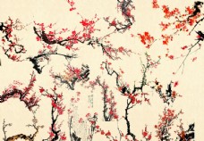 风花树系列中国风梅花系列素材梅花树