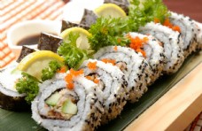 美食背景日本寿司美食食材食物背景素材