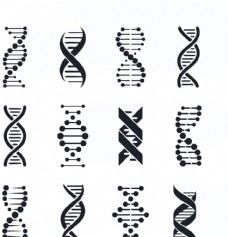 基因图标 LOGO设计 生物科