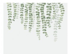 墙纸手绘素描植物叶子矢量背景墙