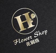 鲜花店logo