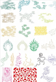 中国风设计祥云花纹传统图案古典元素