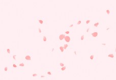 结婚背景设计粉色花瓣