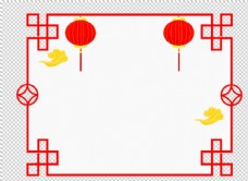 中国风花纹花边边框素材