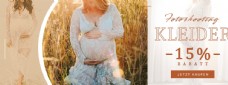 孕妇摄影裙促销海报