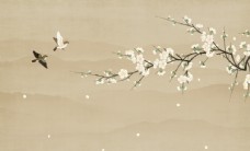 中堂画中式花鸟