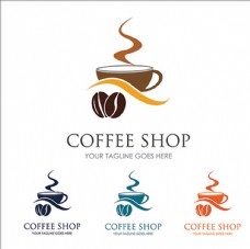 茶咖啡店铺标志