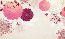 欧式花纹背景花团锦簇