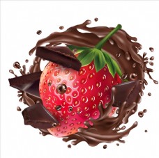 餐饮草莓巧克力