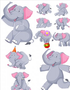 童话风格卡通大象