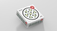 智能贴图披萨包装盒智能样机效果图贴图