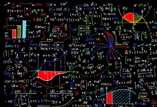 数学物理函数公式黑板墙