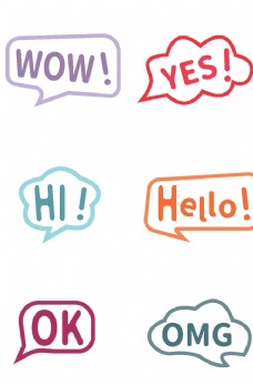 设计字母气泡对话框