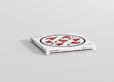 披萨包装盒效果图样机智能贴图