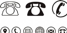 企业LOGO标志电话标志矢量图