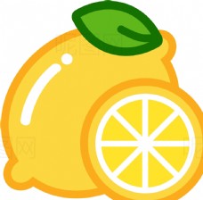 卡通菠萝柠檬