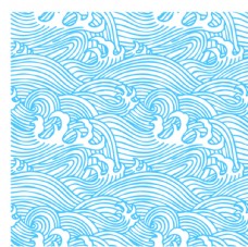 花海蓝色海浪花纹底纹图案