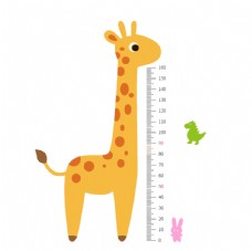 tag儿童插画卡通长颈鹿