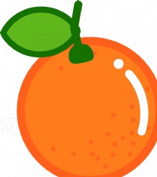 卡通菠萝橘子