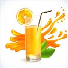 促销广告橙汁