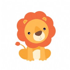 Q版可爱动物卡通狮子