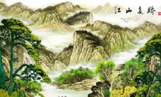 水墨中国风背景墙装饰画