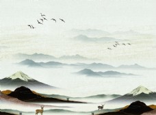 中国风水墨装饰画