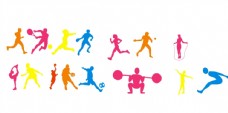 体育运动运动文化墙体育图标
