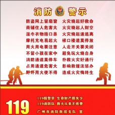 消防警示海报广州消防救援