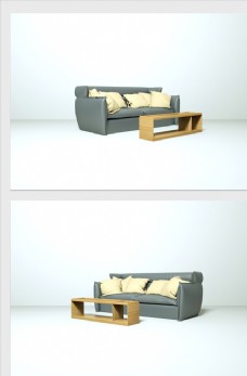 家具广告沙发模型
